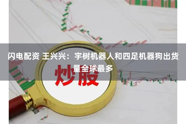 闪电配资 王兴兴：宇树机器人和四足机器狗出货量全球最多